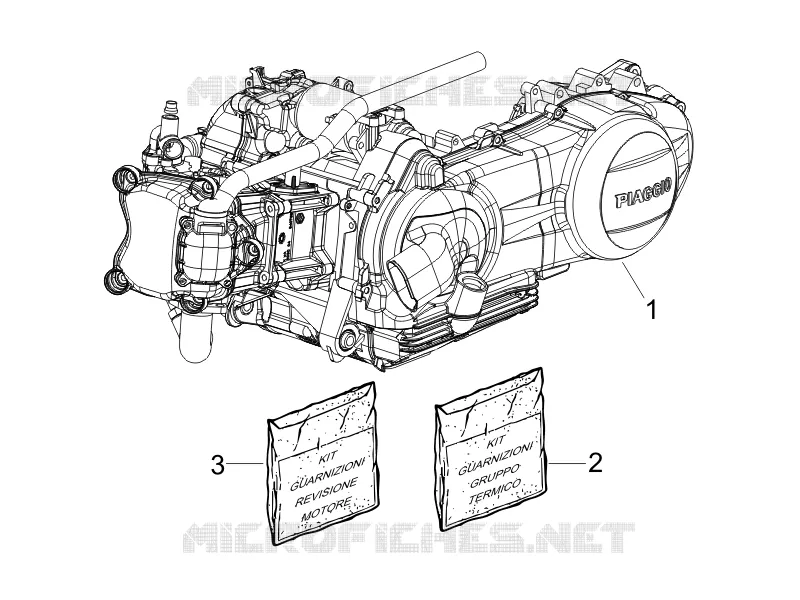 Moteur complet PIAGGIO PIAGGIO-SCOOTER 250 X-EVO 2009  X Evo Euro 3