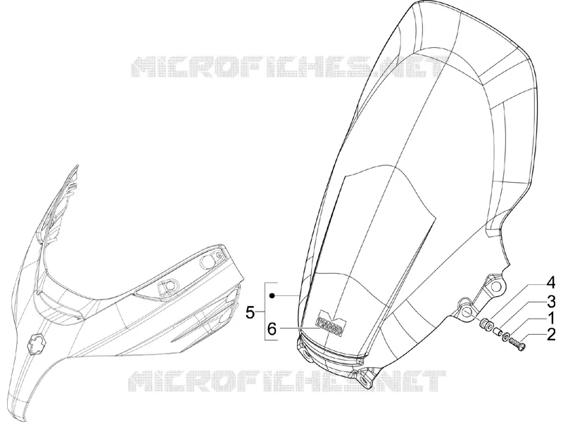 Pare-brise - Glaces PIAGGIO PIAGGIO-SCOOTER 250 X-EVO 2011  X Evo Euro 3