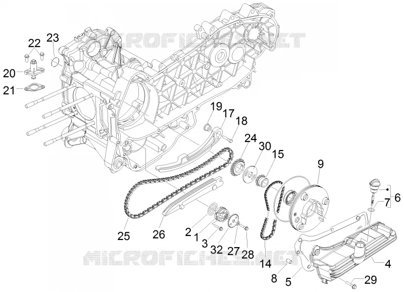 Pompe à huile PIAGGIO PIAGGIO-SCOOTER 250 X-EVO 2016  X Evo Euro 3