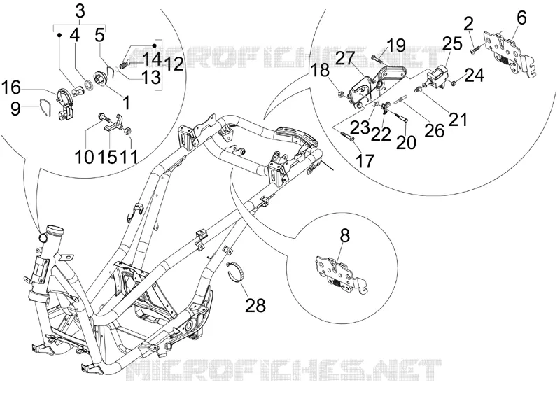 Serrures PIAGGIO PIAGGIO-SCOOTER 250 X-EVO 2009  X Evo Euro 3