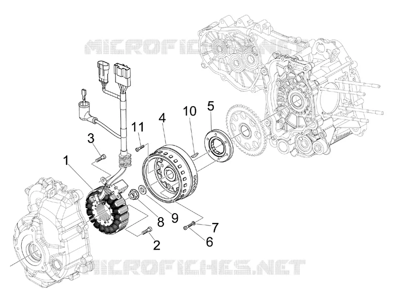 Volant magnetique PIAGGIO PIAGGIO-SCOOTER 250 X-EVO 2007  X Evo Euro 3