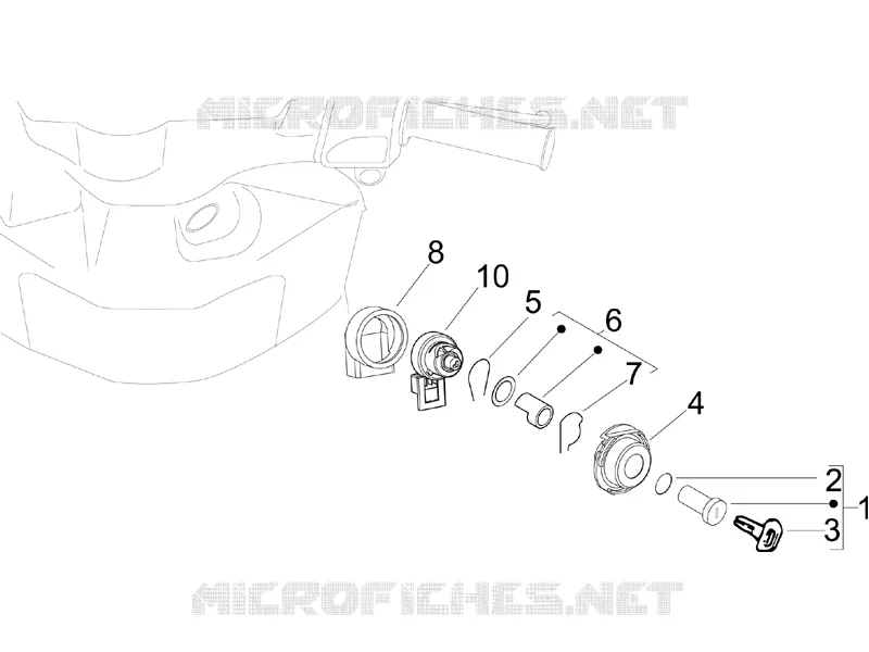 Serrures PIAGGIO PIAGGIO-SCOOTER 100 ZIP 2008  Zip 4T