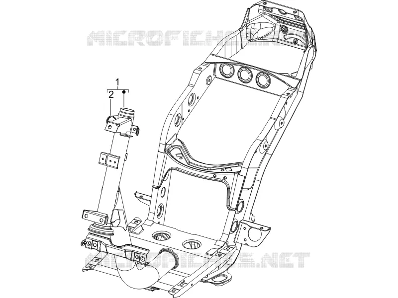 Châssis/coque PIAGGIO PIAGGIO-SCOOTER 50 ZIP 2009  Zip 2T