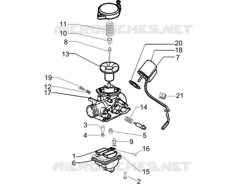 Composants de carburateur PIAGGIO PIAGGIO-SCOOTER 50 ZIP 2013  Zip 4T