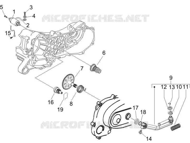 Démarrage - Démarrage électrique PIAGGIO PIAGGIO-SCOOTER 50 ZIP 2008  Zip 4T