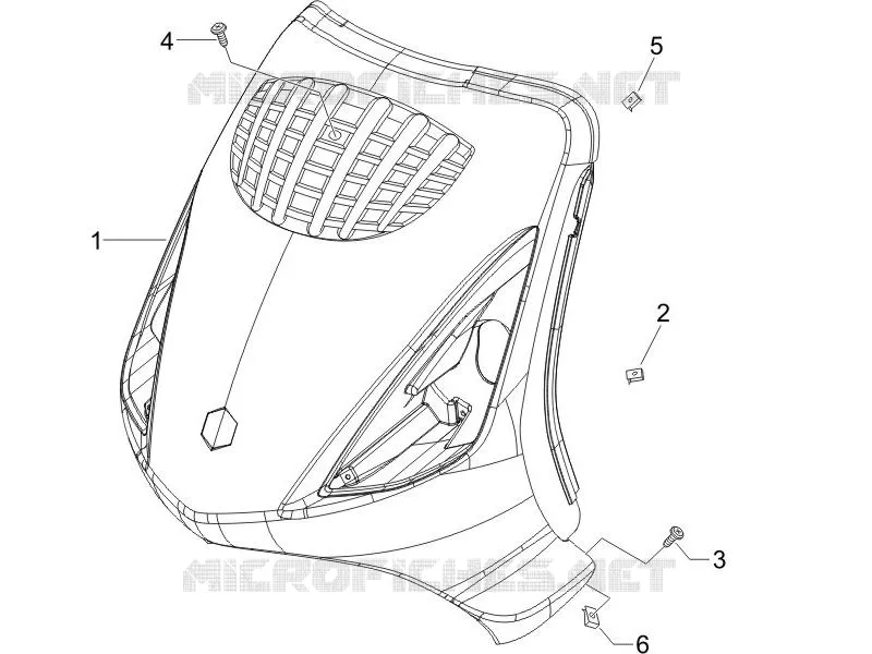 Tablier avant PIAGGIO PIAGGIO-SCOOTER 50 ZIP 2010  Zip 4T