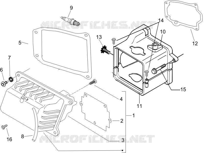 Couvercle culasse PIAGGIO PIAGGIO-SCOOTER 50 ZIP 2013  Zip 4T 25 Km-h