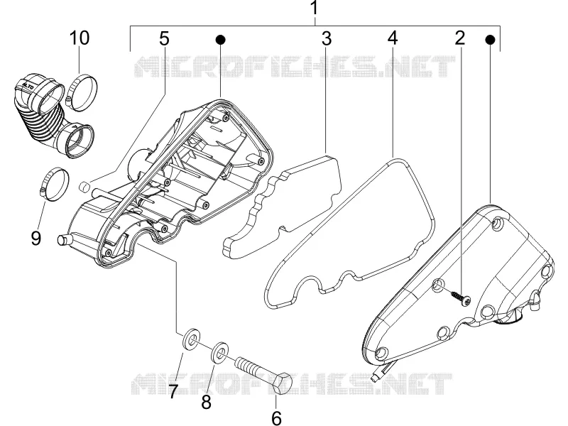 Filtre à air PIAGGIO PIAGGIO-SCOOTER 50 ZIP 2006  Zip 4T 25 Km-h