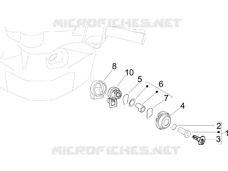 Serrures PIAGGIO PIAGGIO-SCOOTER 50 ZIP 2012  Zip 4T 25 Km-h