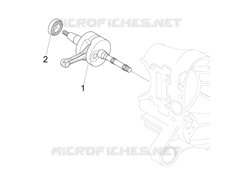 Vilebrequin PIAGGIO PIAGGIO-SCOOTER 50 ZIP 2015  Zip 4T 25 Km-h
