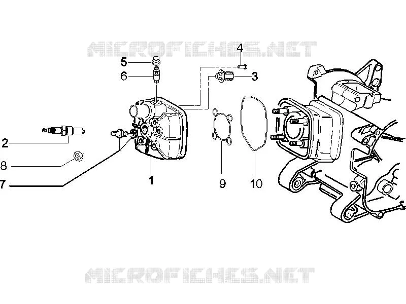 Couvercle culasse PIAGGIO PIAGGIO-SCOOTER 50 ZIP 2006  Zip SP Euro 2