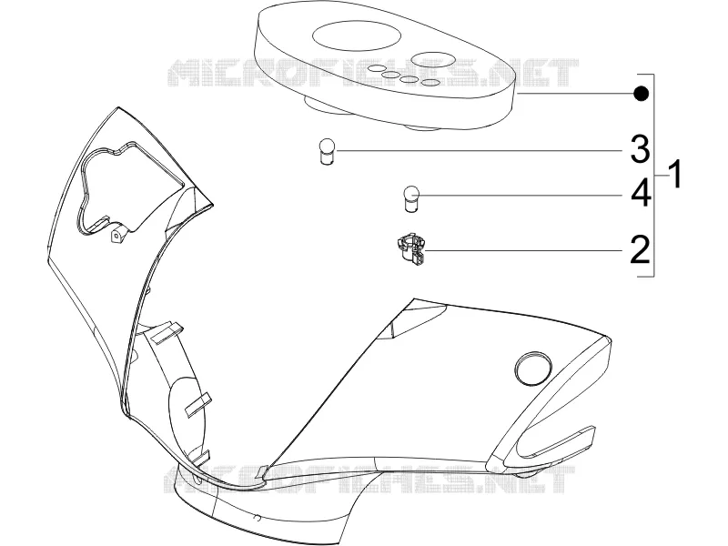 Groupe instruments - Cruscotto PIAGGIO PIAGGIO-SCOOTER 50 ZIP 2010  Zip SP Euro 2