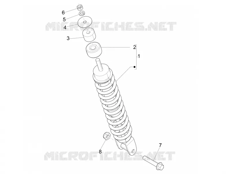 Suspension arrière - Amortisseur/s PIAGGIO PIAGGIO-SCOOTER 50 ZIP 2010  Zip SP Euro 2