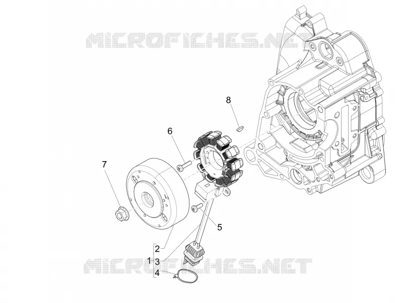 Volant magnetique PIAGGIO PIAGGIO-SCOOTER 50 ZIP 2007  Zip SP Euro 2