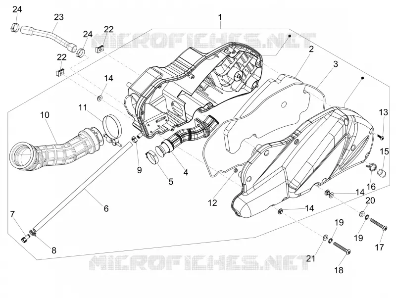 Filtre à air GILERA GILERA-SCOOTER 500 FUOCO 2013  Fuoco 4T-4V ie E3 LT