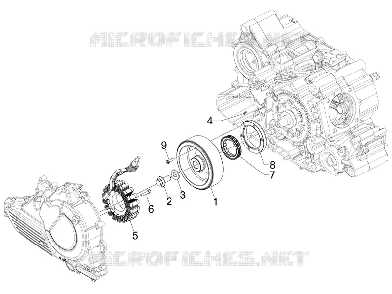 Volant magnetique GILERA GILERA-SCOOTER 800 GP 2009  GP Centenario