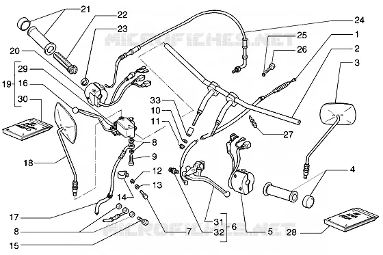 Head GILERA GILERA-SCOOTER 125 COGUAR Before 200  Coguar