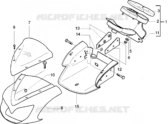 Instrument unit-Fairings GILERA GILERA-SCOOTER 180 DNA Other year  DNA 180