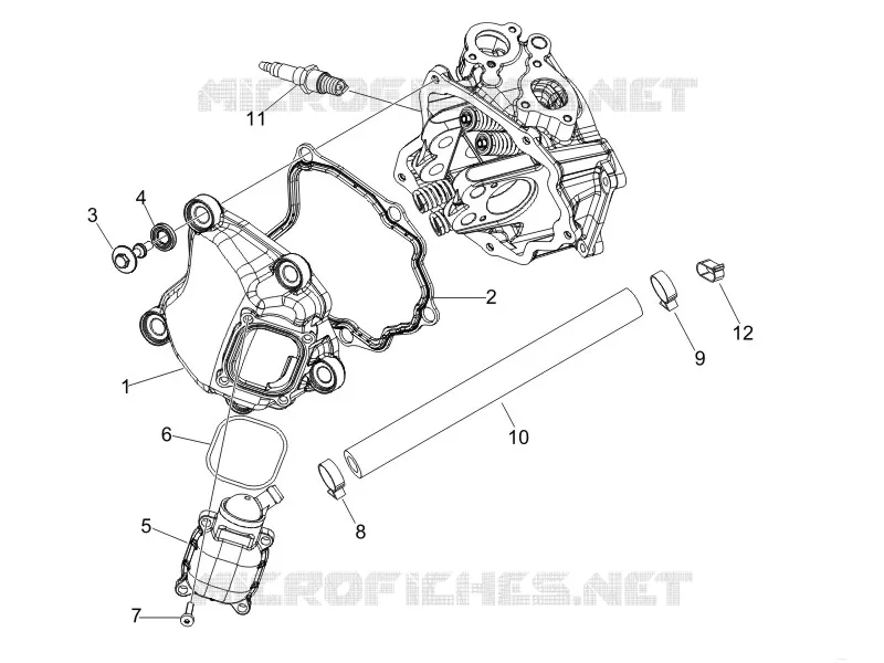 Couvercle culasse GILERA GILERA-SCOOTER 125 NEXUS 2007  Nexus E3