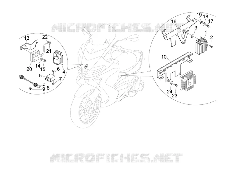 Régulateurs de tension - Centrales electroniques - Bobine H.T. GILERA GILERA-SCOOTER 125 NEXUS 2007  Nexus E3