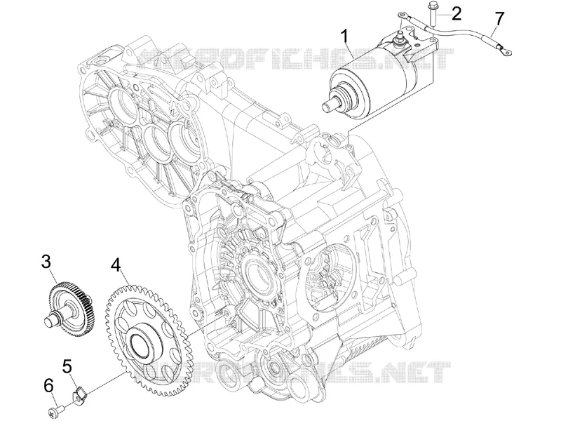 Démarrage - Démarrage électrique GILERA GILERA-SCOOTER 125 NEXUS 2008  Nexus ie E3
