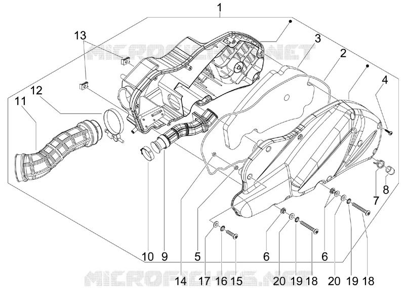 Filtre à air GILERA GILERA-SCOOTER 125 NEXUS 2008  Nexus ie E3