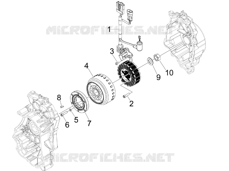 Volant magnetique GILERA GILERA-SCOOTER 125 NEXUS 2008  Nexus ie E3