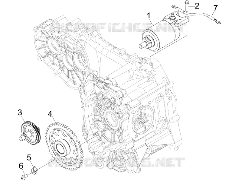 Démarrage - Démarrage électrique GILERA GILERA-SCOOTER 125 NEXUS 2009  Nexus ie E3