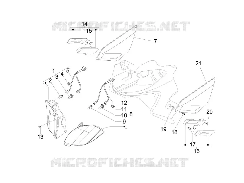 Eclairages avant - Clignotants GILERA GILERA-SCOOTER 125 NEXUS 2009  Nexus ie E3