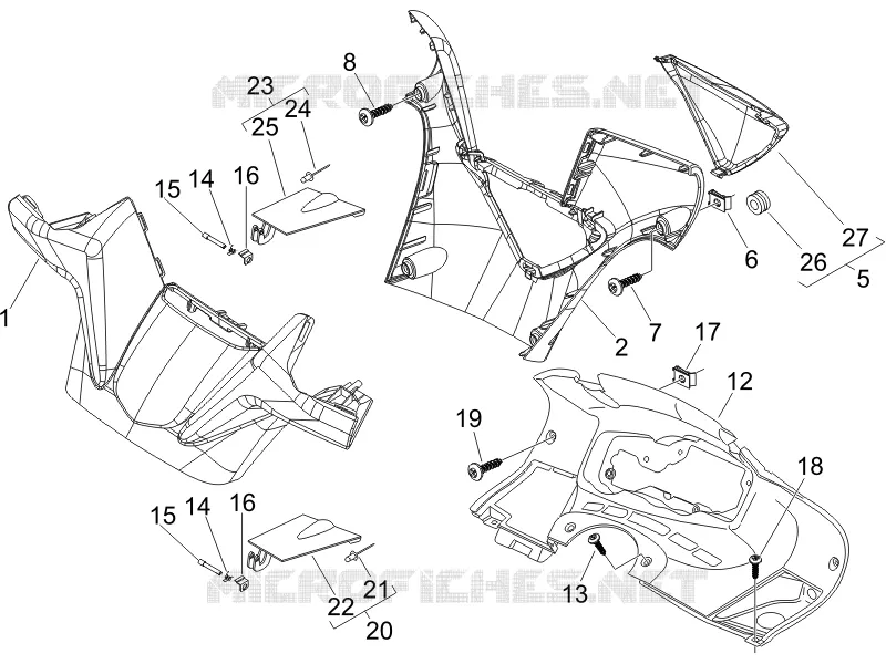 Couvertures guidon GILERA GILERA-SCOOTER 250 NEXUS 2006  Nexus E3