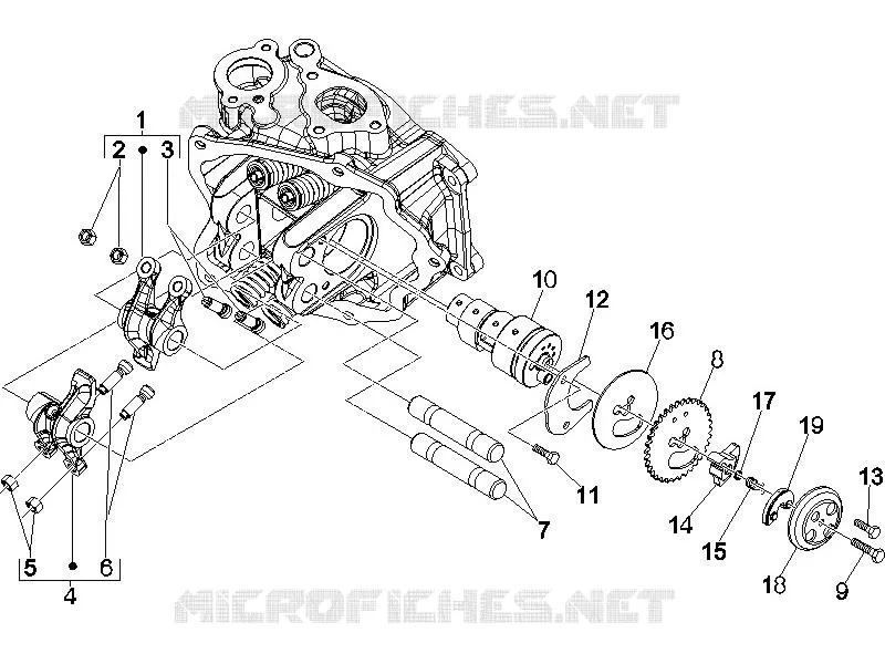 Groupe support balanciers GILERA GILERA-SCOOTER 250 NEXUS 2006  Nexus E3