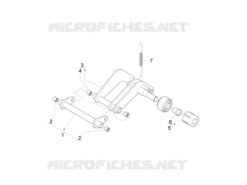 Bras oscillant GILERA GILERA-SCOOTER 250 NEXUS 2006  Nexus -SP- E3