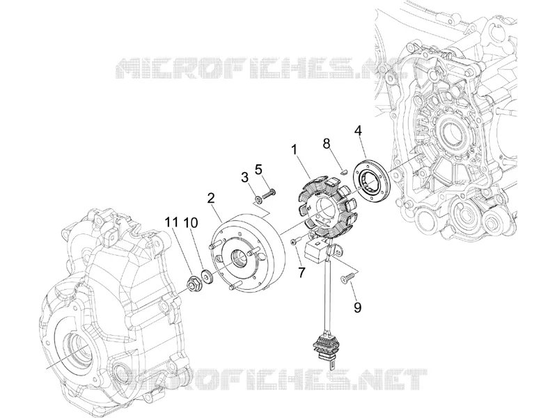 Volant magnetique GILERA GILERA-SCOOTER 250 NEXUS 2006  Nexus -SP- E3