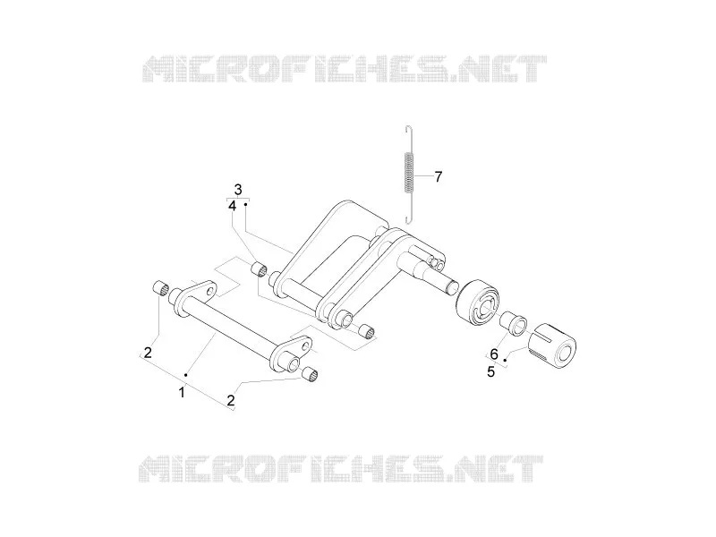 Bras oscillant GILERA GILERA-SCOOTER 250 NEXUS 2007  Nexus -SP- E3