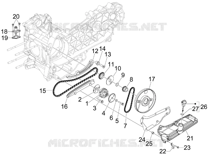 Pompe à huile GILERA GILERA-SCOOTER 300 NEXUS 2011  Nexus ie E3