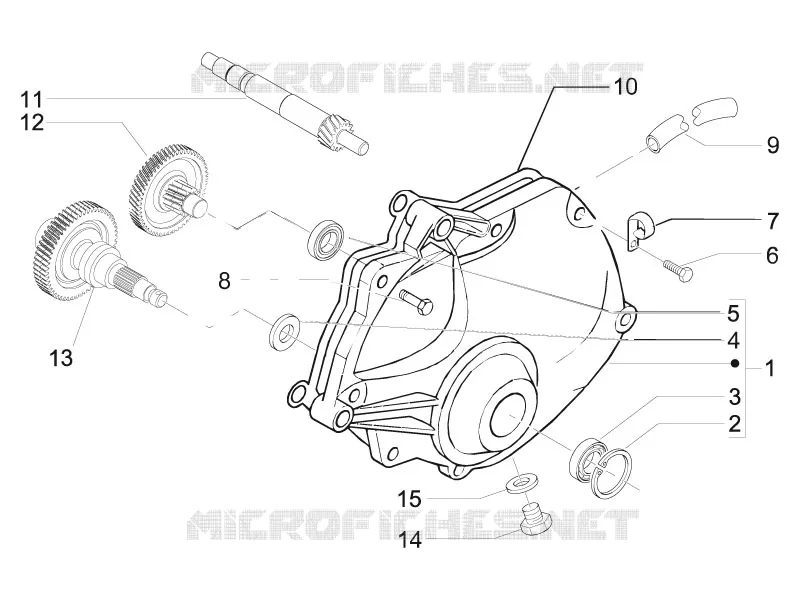 Ensemble réducteur GILERA GILERA-SCOOTER 500 NEXUS 2006  Nexus -SP- E3