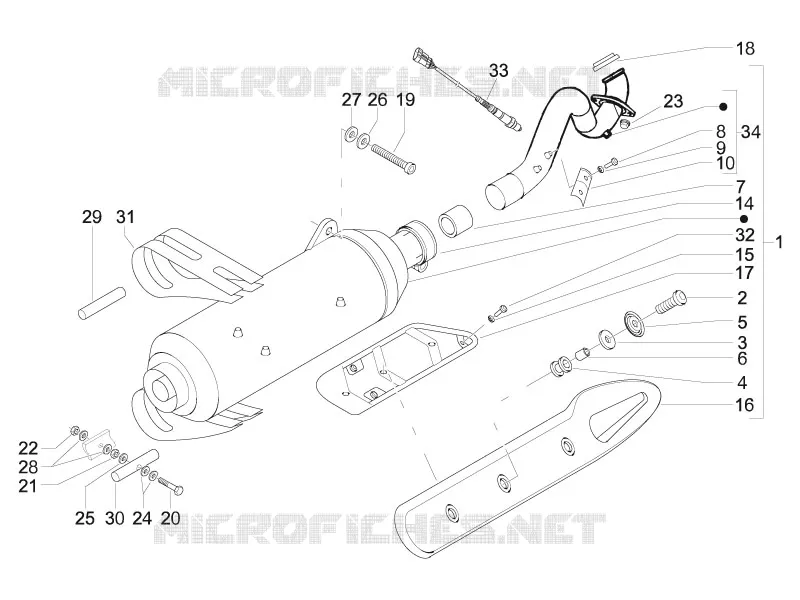 Silencieux GILERA GILERA-SCOOTER 500 NEXUS 2007  Nexus -SP- E3