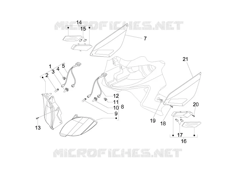 Eclairages avant - Clignotants GILERA GILERA-SCOOTER 500 NEXUS 2006  Nexus E3