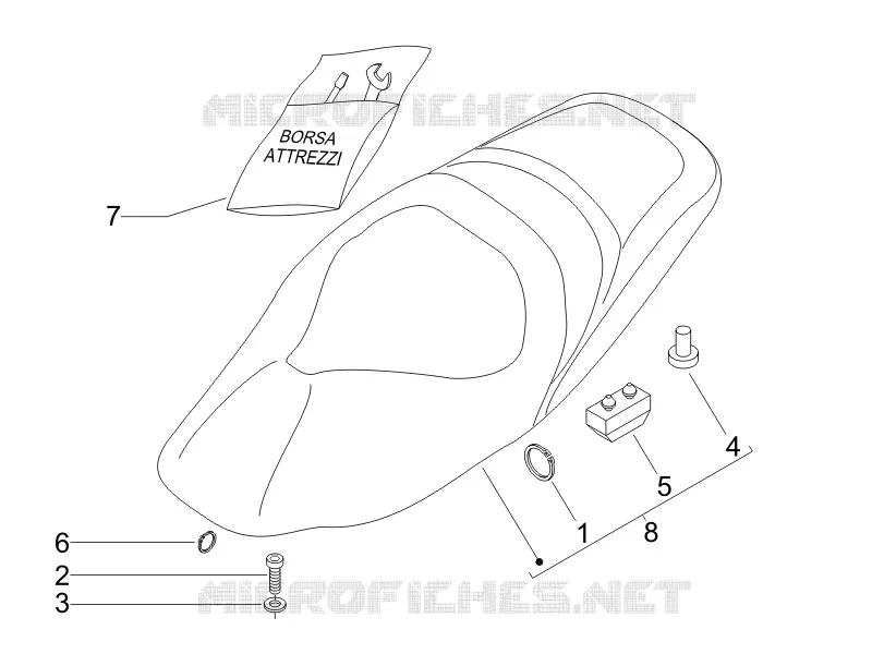 Selle/sieges GILERA GILERA-SCOOTER 500 NEXUS 2006  Nexus E3