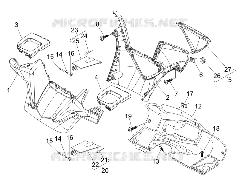 Couvertures guidon GILERA GILERA-SCOOTER 500 NEXUS 2006  Nexus E3