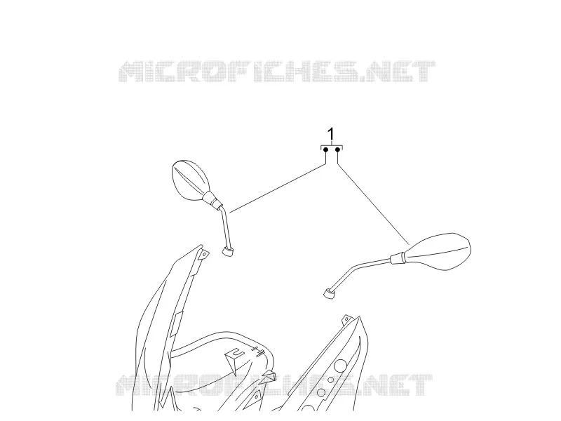 Rétroviseur/s GILERA GILERA-SCOOTER 500 NEXUS 2006  Nexus E3