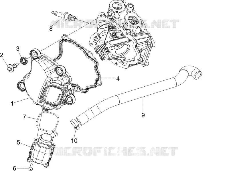 Couvercle culasse GILERA GILERA-SCOOTER 125 RUNNER 2009  Runner ST 4T E3