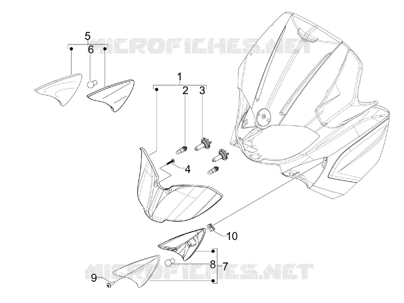 Eclairages avant - Clignotants GILERA GILERA-SCOOTER 125 RUNNER 2009  Runner ST 4T E3