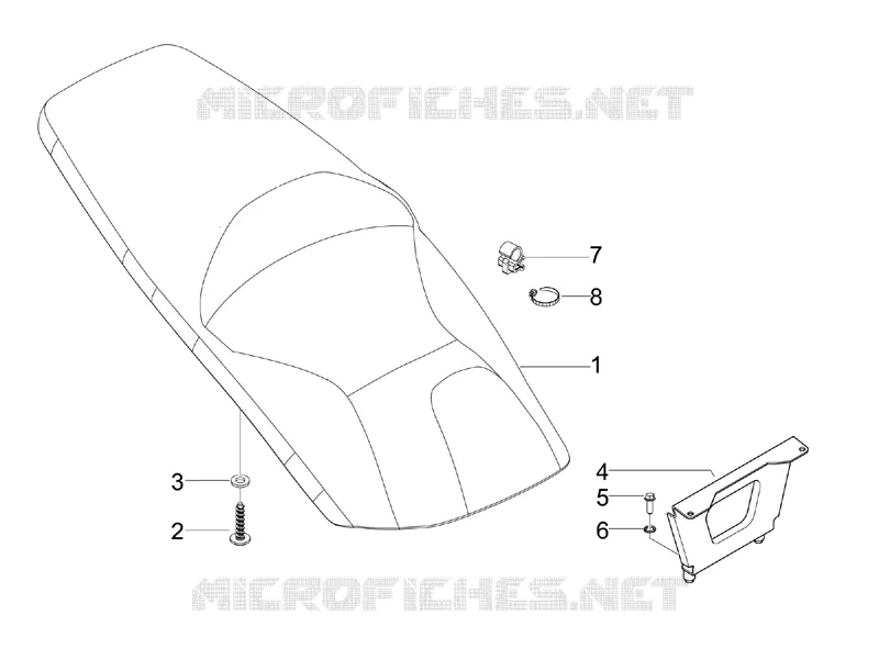 Selle/sieges GILERA GILERA-SCOOTER 125 RUNNER 2011  Runner ST 4T E3