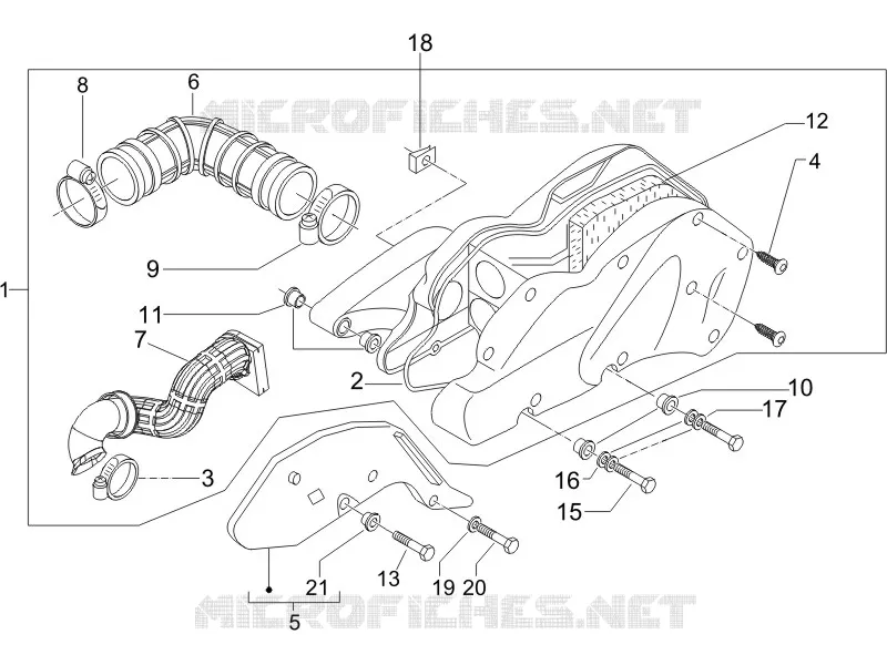 Filtre à air GILERA GILERA-SCOOTER 125 RUNNER 2006  Runner VX 4T