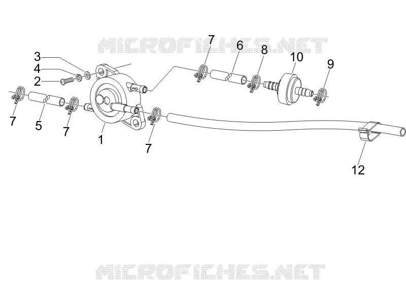 Instalation de l'alimentation GILERA GILERA-SCOOTER 125 RUNNER 2006  Runner VX 4T