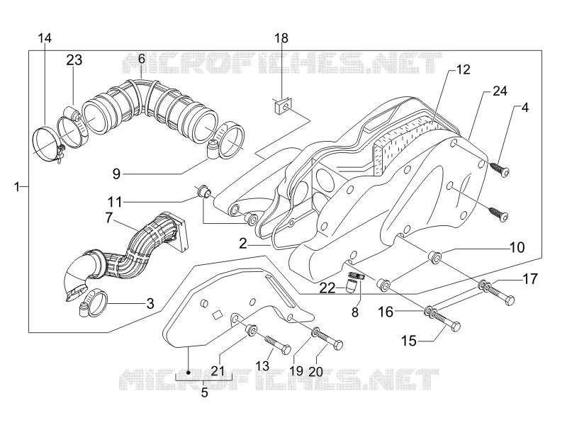 Filtre à air GILERA GILERA-SCOOTER 125 RUNNER 2007  Runner VX 4T E3