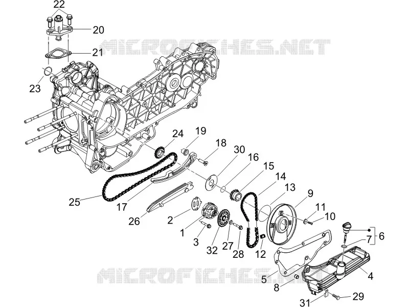 Pompe à huile GILERA GILERA-SCOOTER 125 RUNNER 2006  Runner VX 4T Race E3