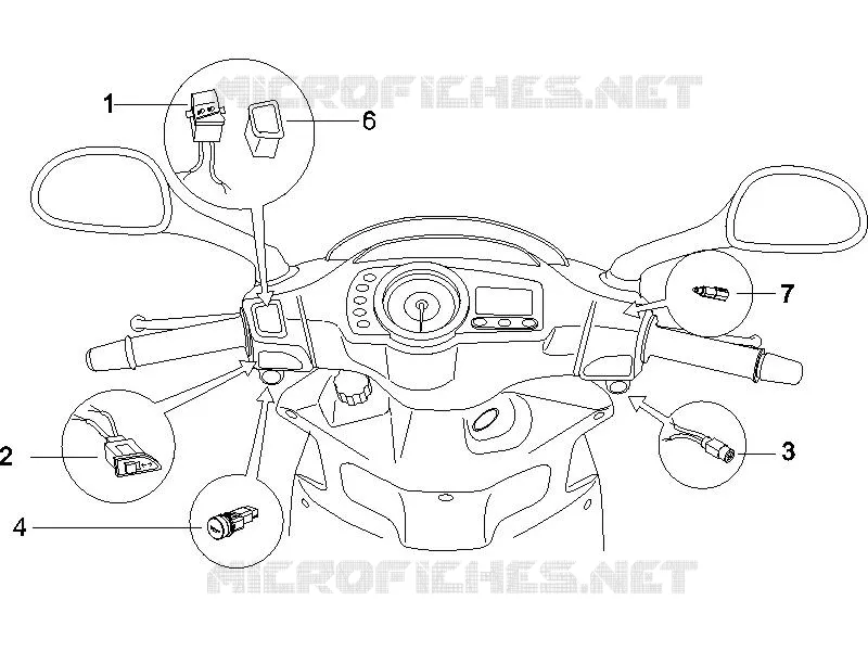 Inverseurs - Commutateurs - Boutons - Interrupteurs GILERA GILERA-SCOOTER 125 RUNNER 2006  Runner VX 4T -SC