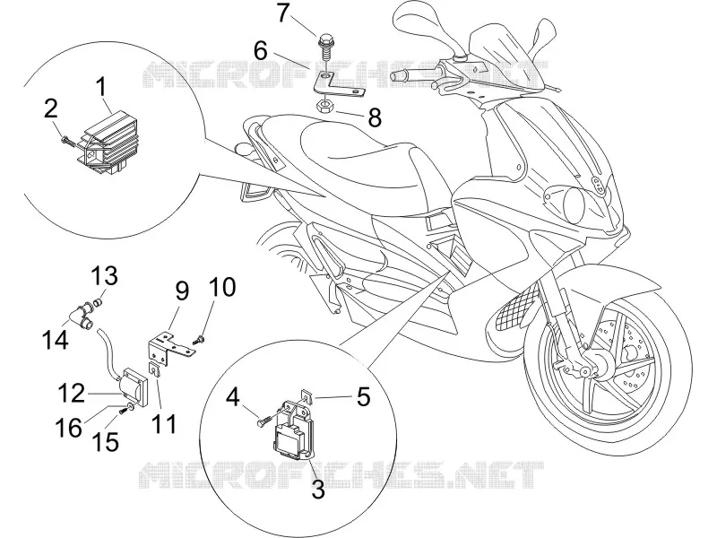 Régulateurs de tension - Centrales electroniques - Bobine H.T. GILERA GILERA-SCOOTER 125 RUNNER 2007  Runner VX 4T -SC